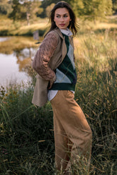 All Part of the Plan Camel Faux Suede Wide Leg Pants