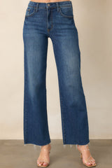 Always On Time Dark Wash Straight Leg Jeans