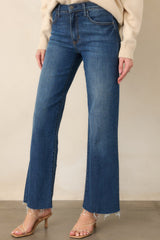 Always On Time Dark Wash Straight Leg Jeans