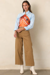 A Royal Journey Orange and Turquoise Scarf