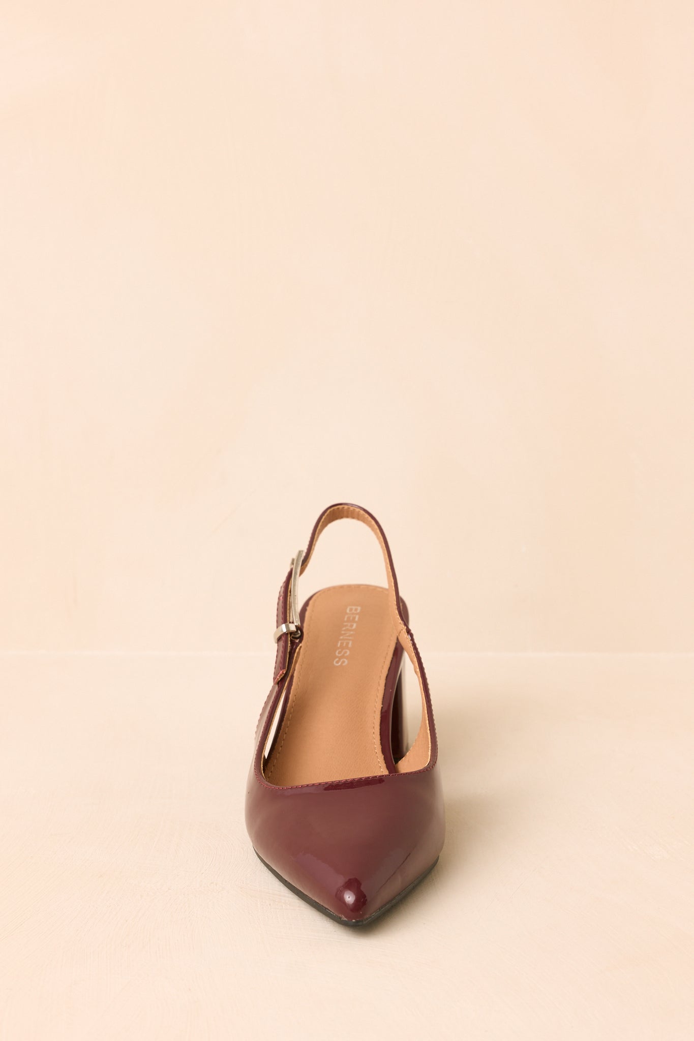 Cloud Nine Nights Wine Patent Slingback Block Heels