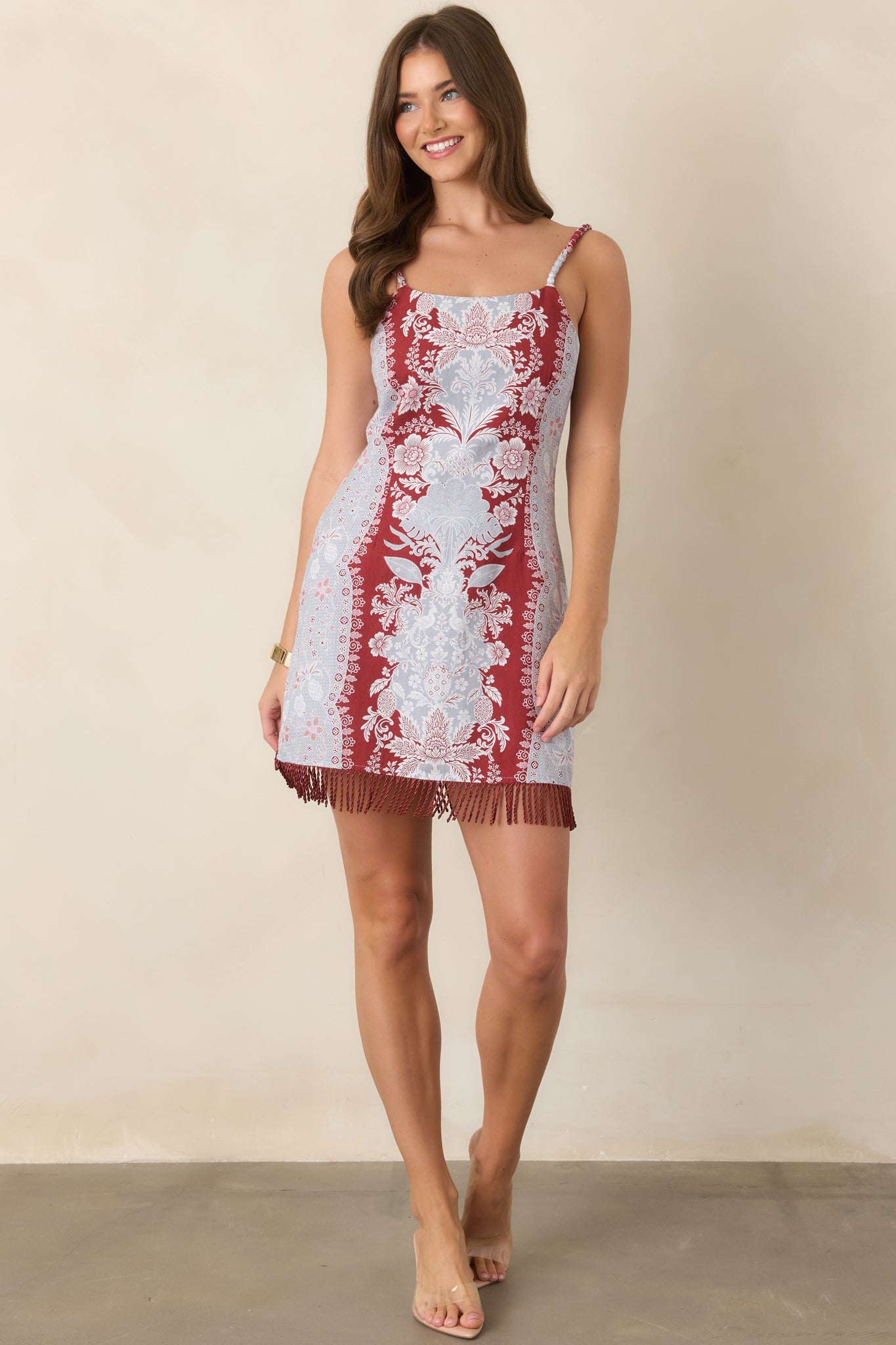 Anna Cate Halley Frost Floral Mini Dress