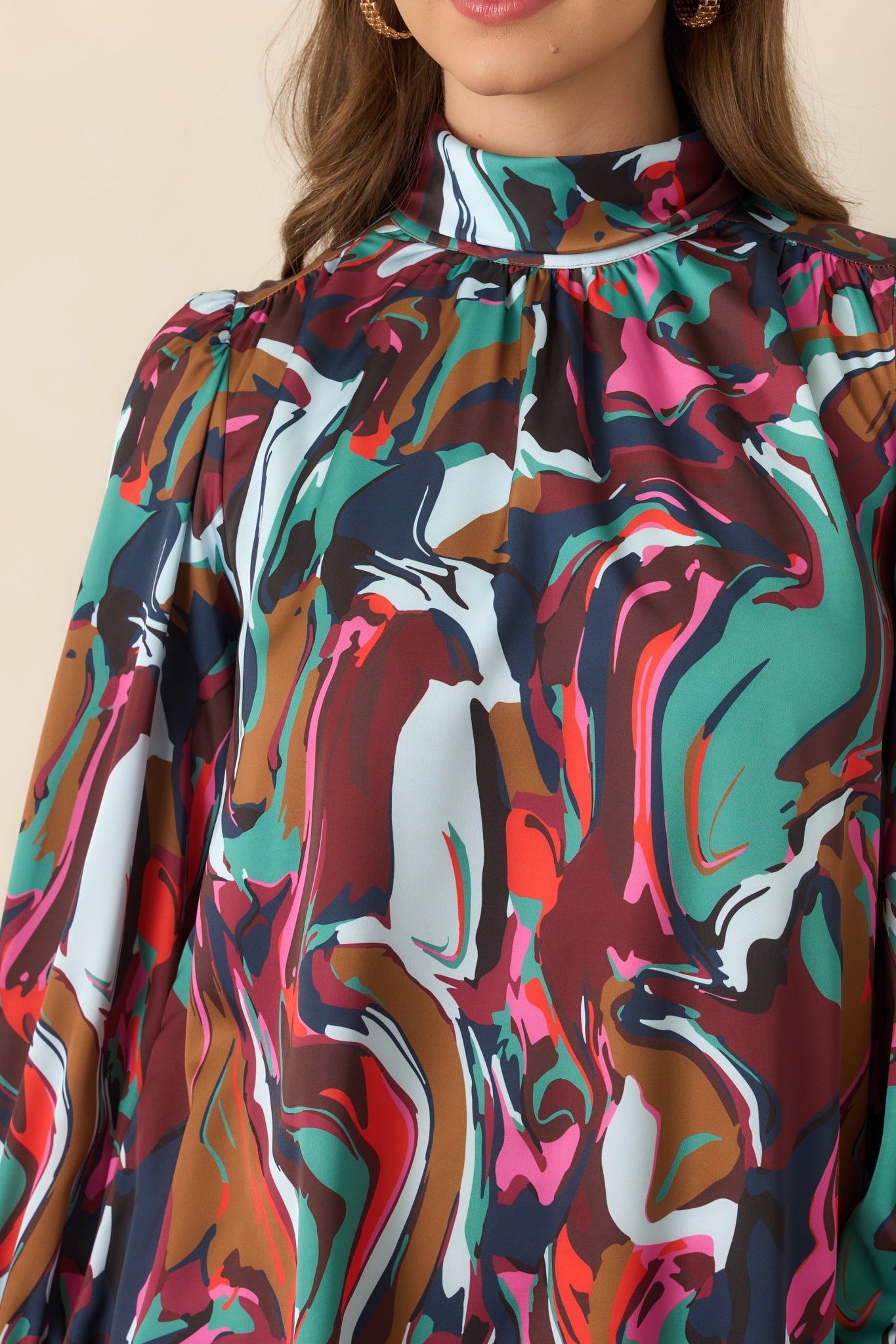 CROSBY Carter Color Current Multi Abstract Mini Dress