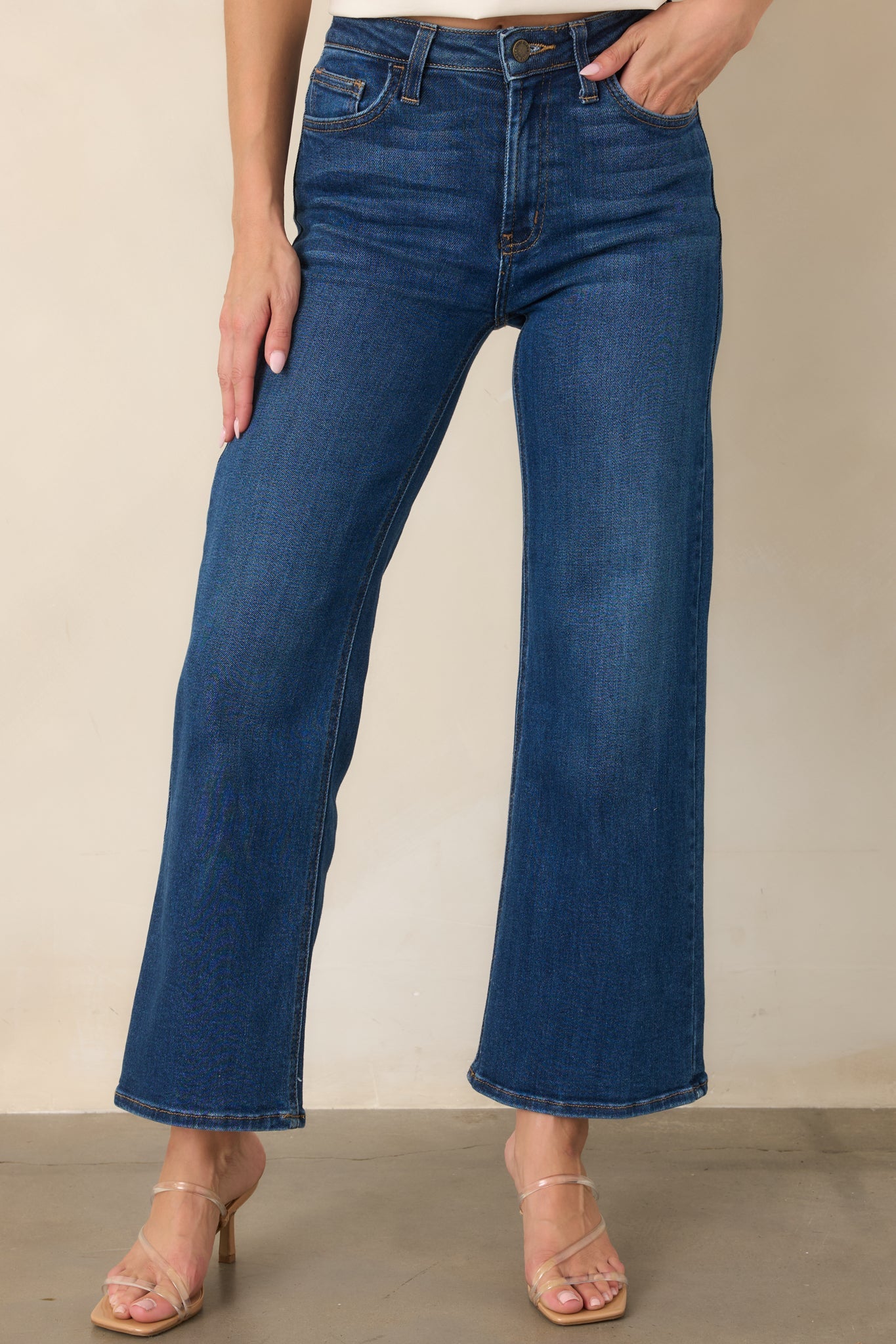 Always First Dark Wash Wide Leg Jeans