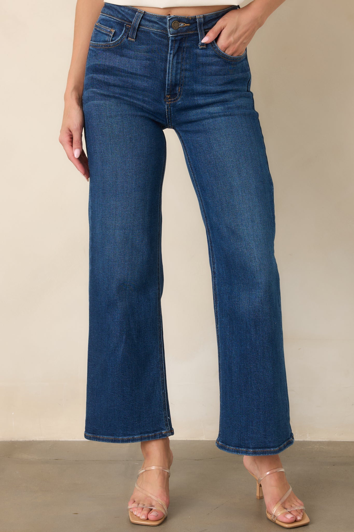 Always First Dark Wash Wide Leg Jeans