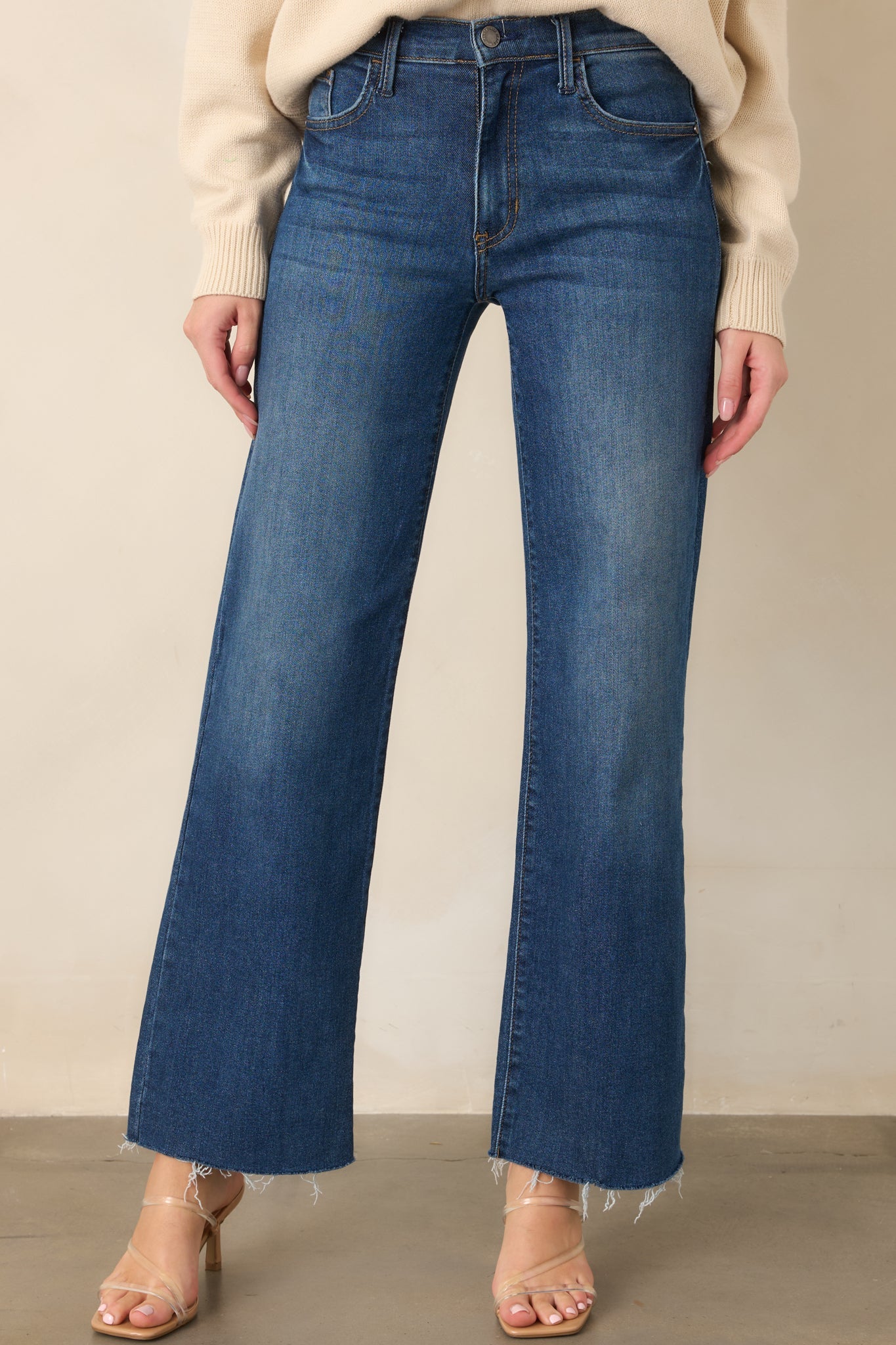 Always On Time Dark Wash Straight Leg Jeans
