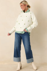 Best I've Seen Dark Wash Stretch Wide Leg Cuffed Jeans