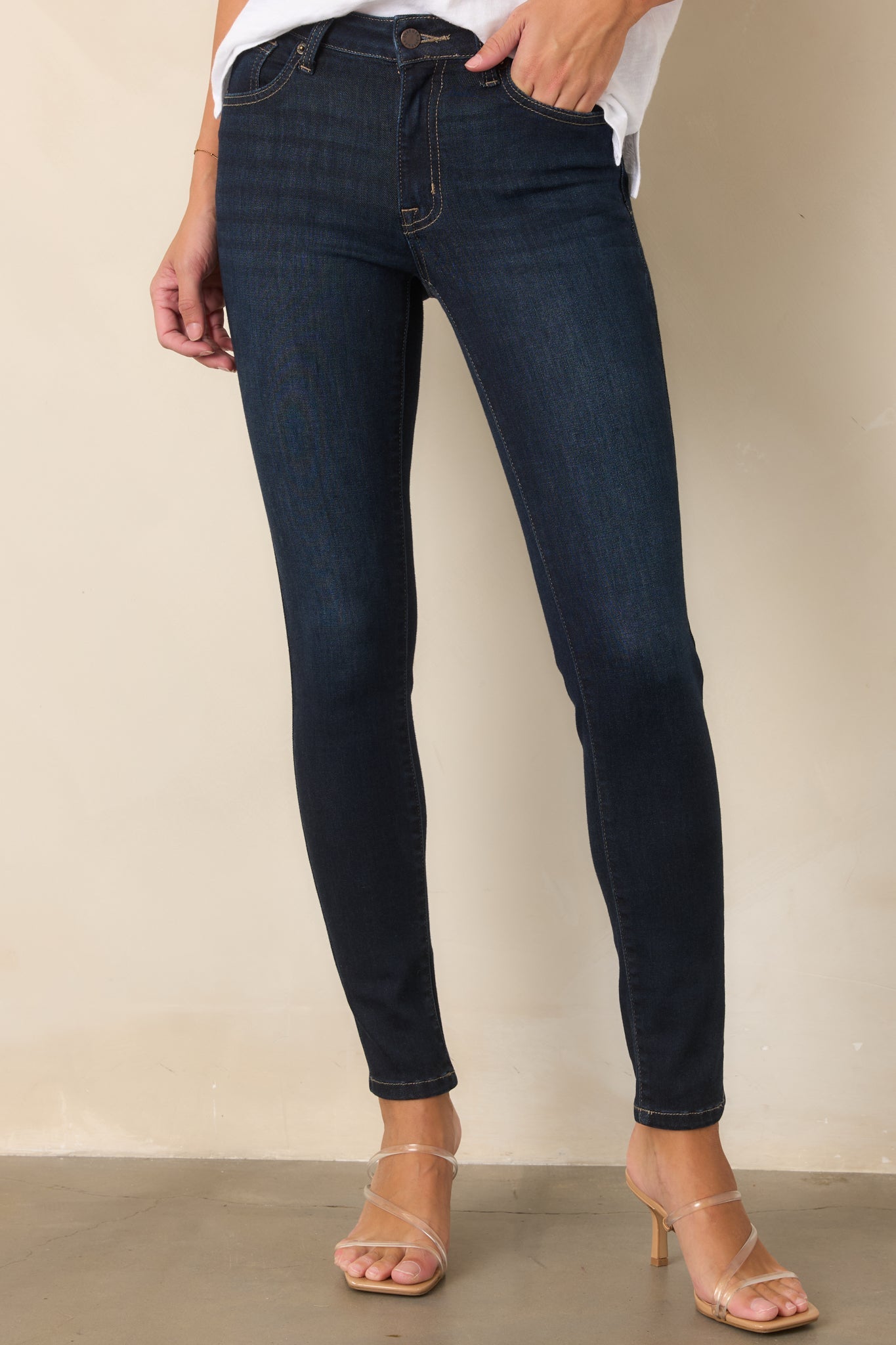 Collectively Cool Dark Wash Skinny Jeans