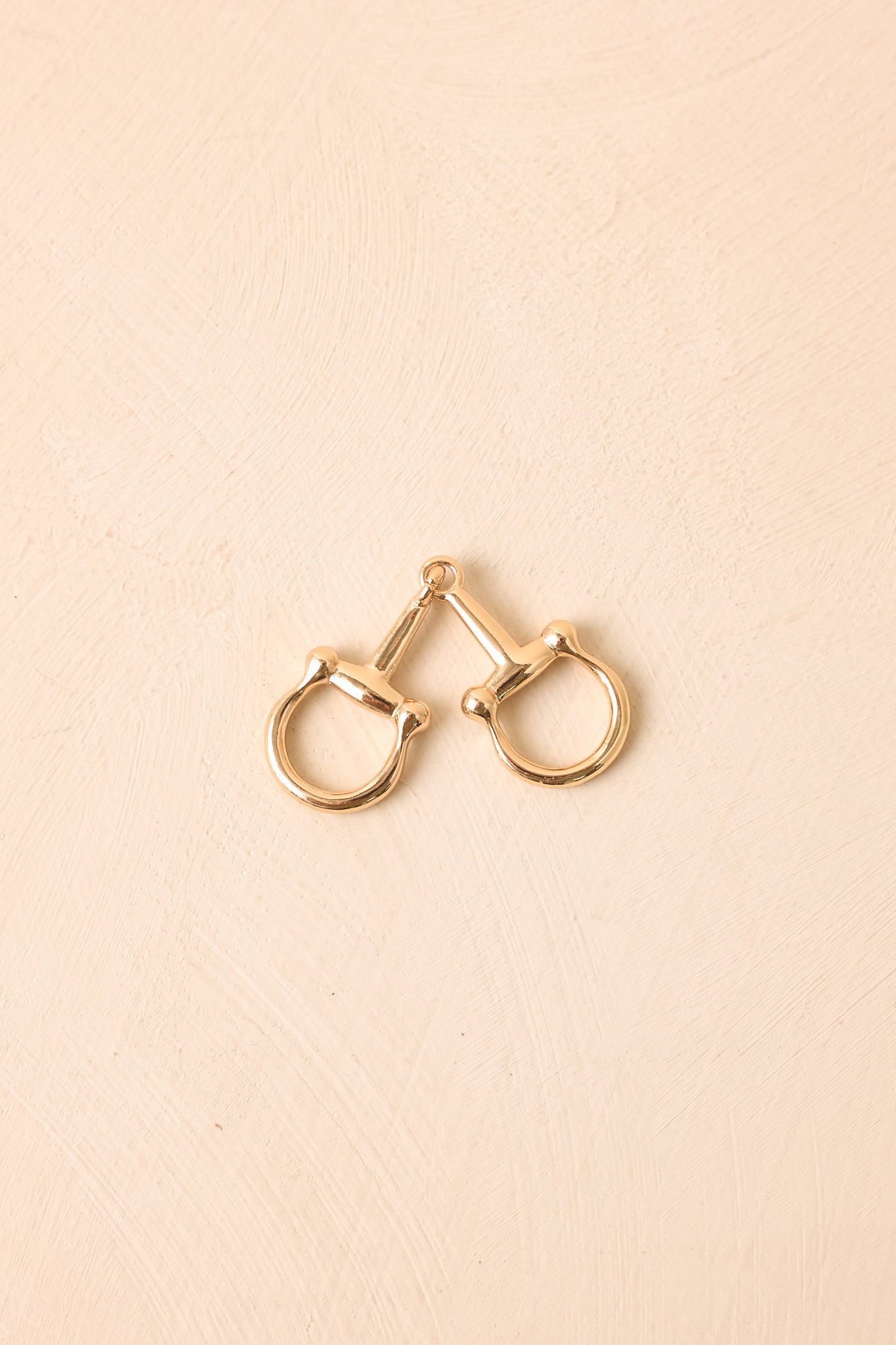 A Bit Polished Gold Horsebit Scarf Ring