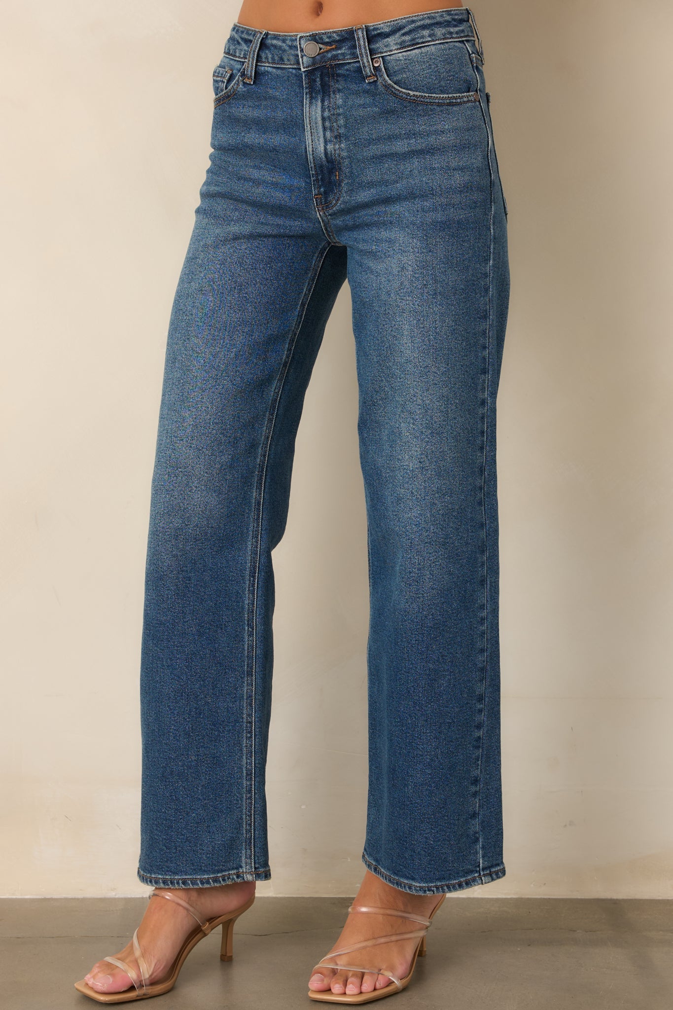 Day Dreaming Dark Wash Wide Leg Jeans