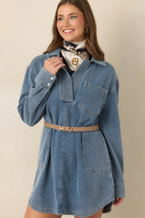 Everyday Route Medium Indigo Denim Mini Dress