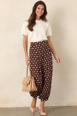 Astrid Maisie Ivory Knit Short Sleeve Sweater