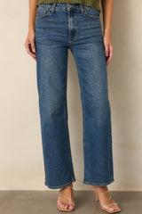 Day Dreaming Dark Wash Wide Leg Jeans