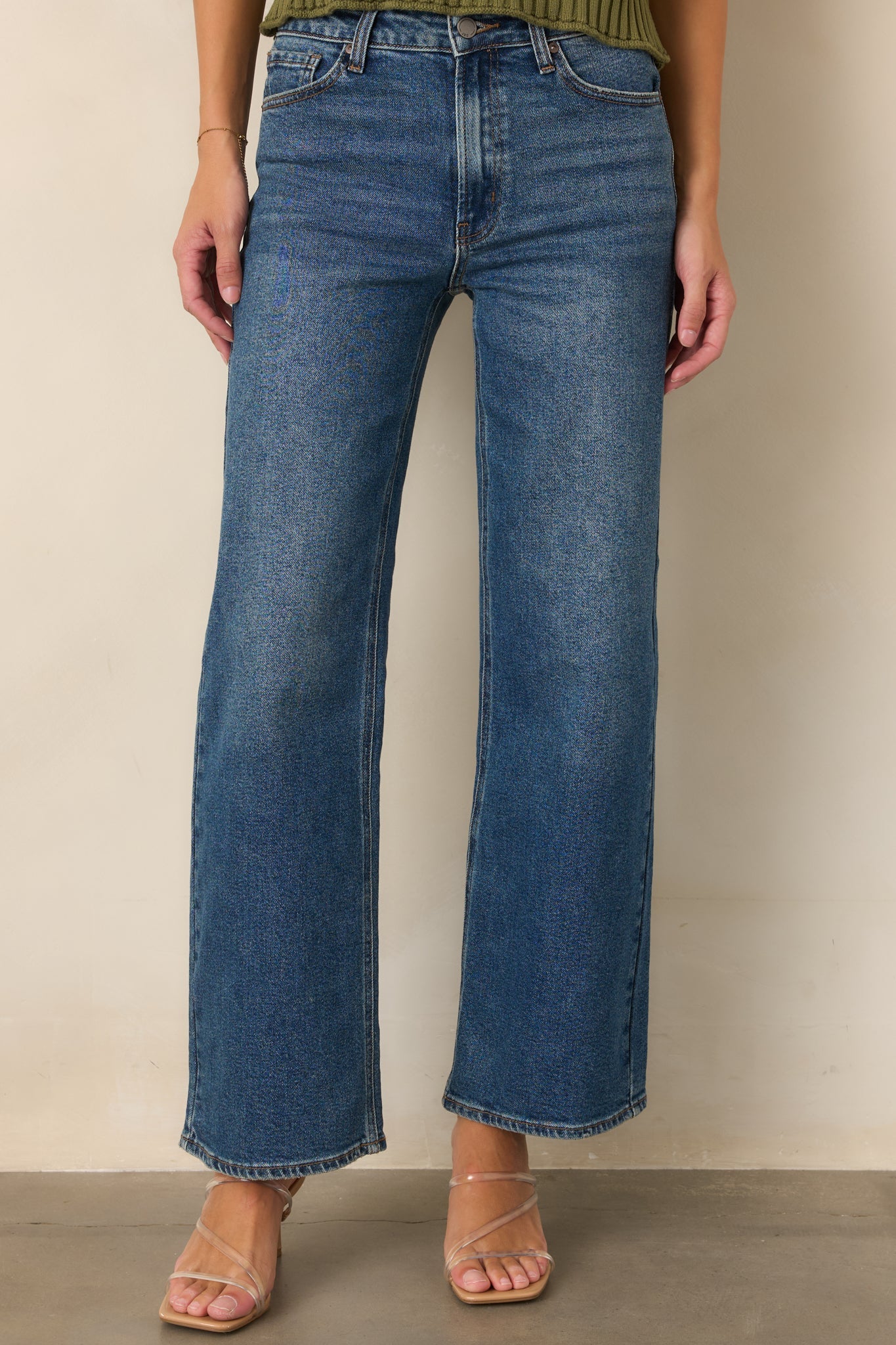 Day Dreaming Dark Wash Wide Leg Jeans