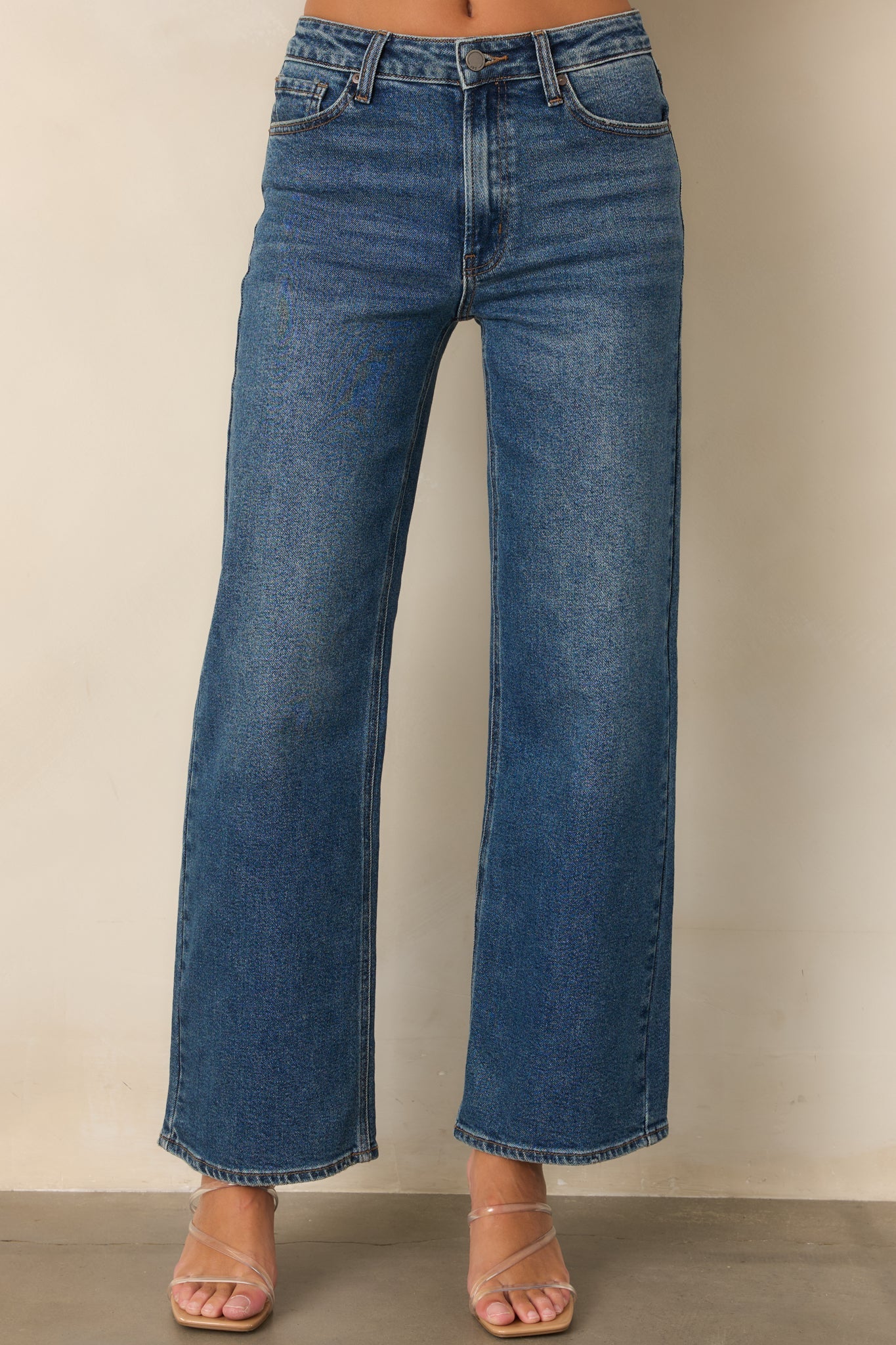 Day Dreaming Dark Wash Wide Leg Jeans