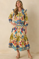 AIYIA Madrid Multi Cotton Tie-Front Top
