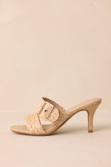 Dockside Dinner Natural Raffia Heels