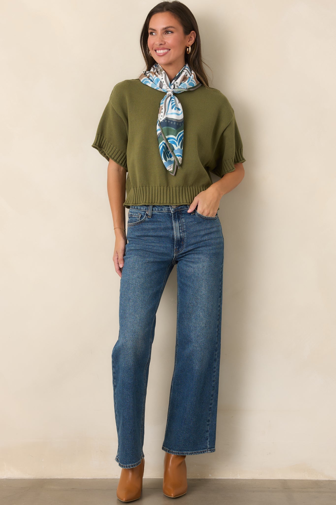 Day Dreaming Dark Wash Wide Leg Jeans