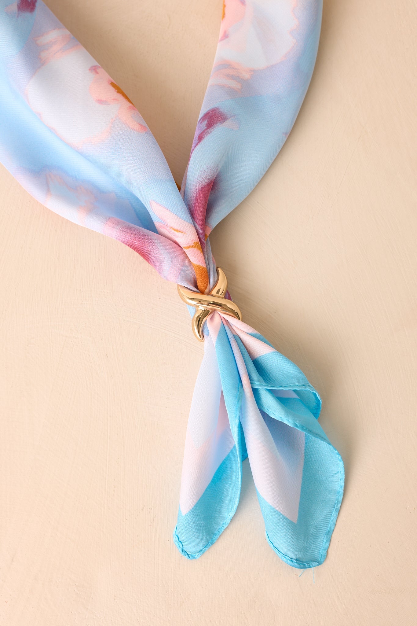 Cross My Heart Gold Crisscross Scarf Ring