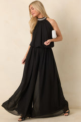 A Moment Like Ours Black Flowy Palazzo Pants