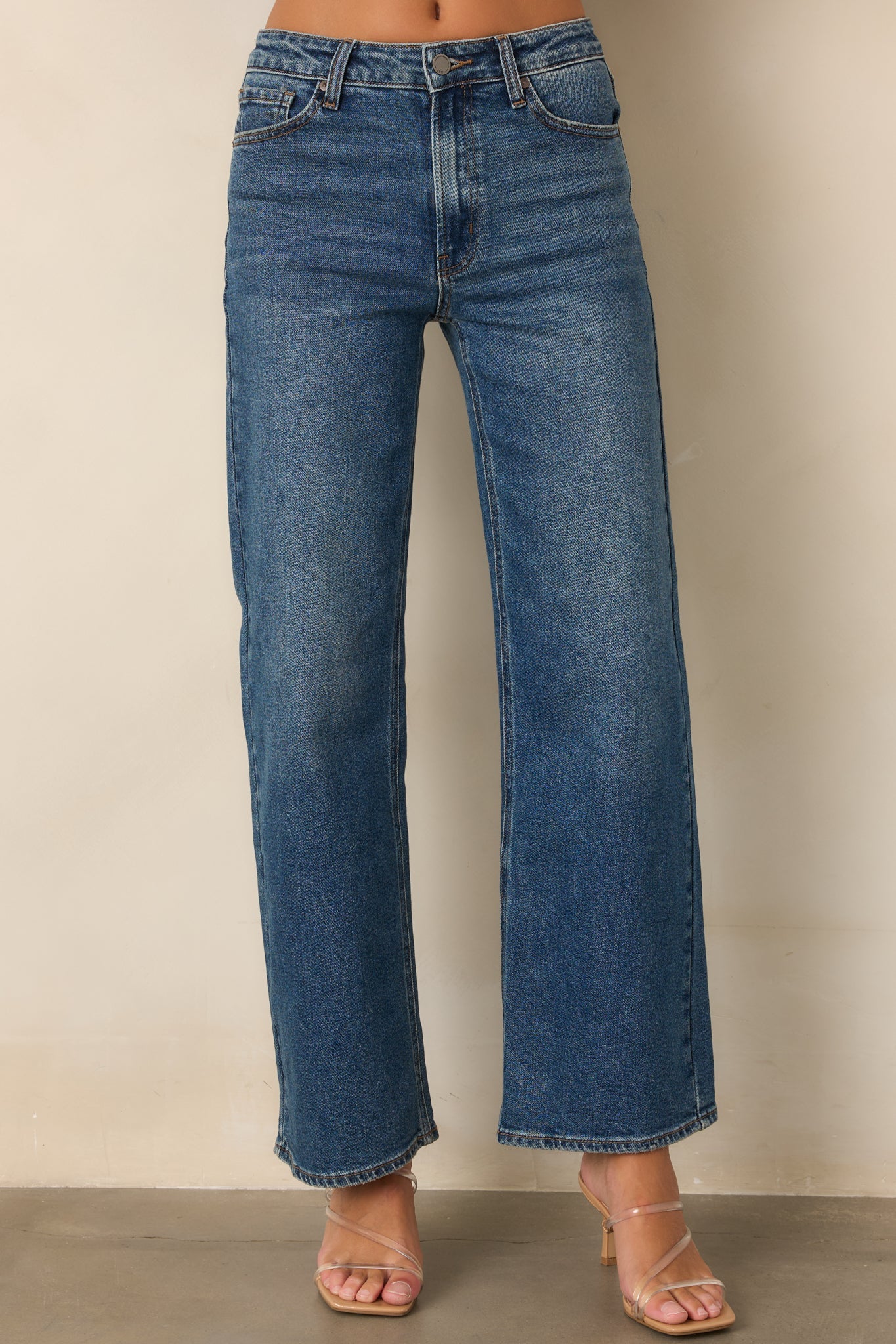 Day Dreaming Dark Wash Wide Leg Jeans