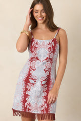 Anna Cate Halley Frost Floral Mini Dress